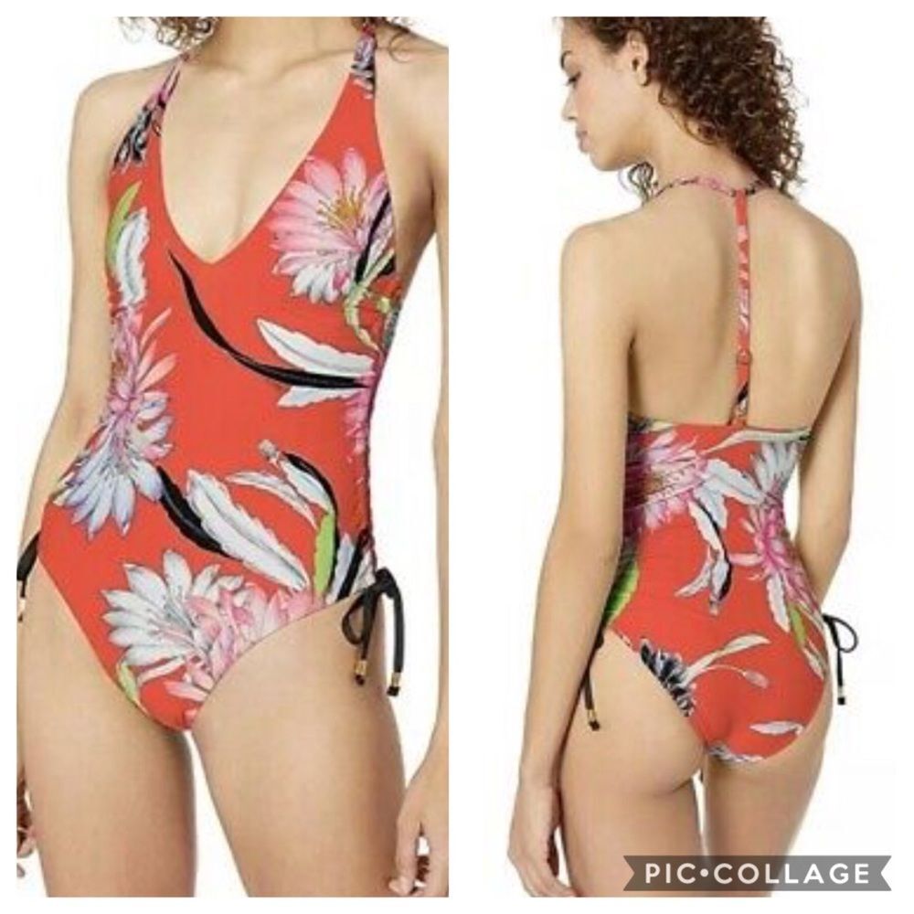 Trina Turk SHANGRI LA FLORAL MAILLOT swimsuit 10